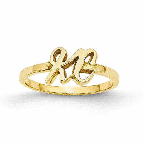 2 Initial Ring, Initial Ring, Personalized Wire Initial Ring, Personalized  Ring, Adjustable Ring, Wire Letters, Letter Ring, Initials - Etsy